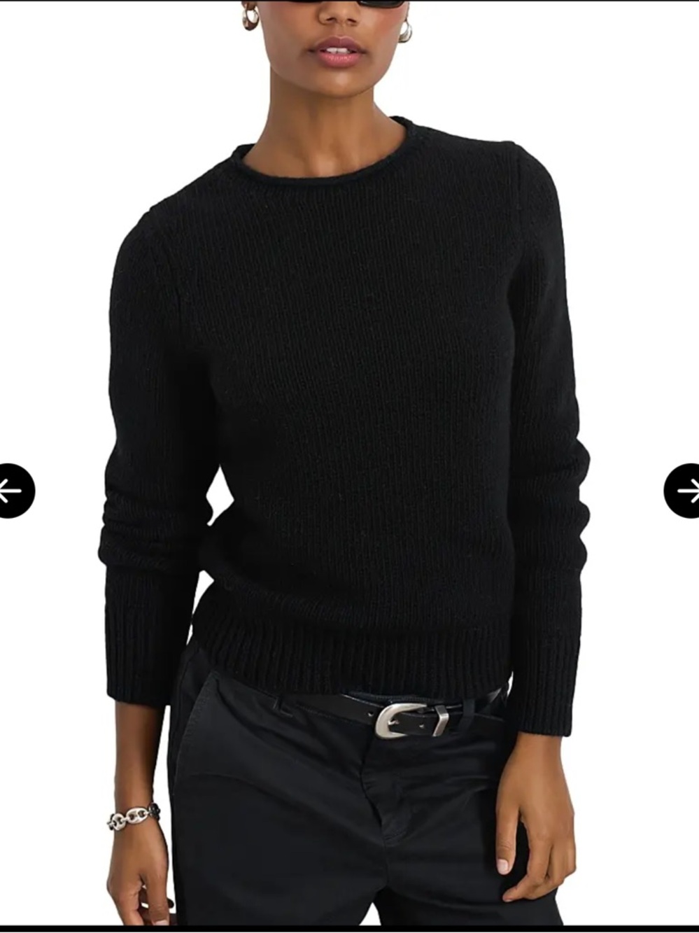 Alex Mill Black Wool Crew Jamie Sweater